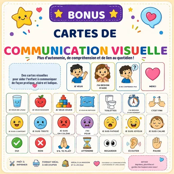 Bonus : cartes de communication visuelle